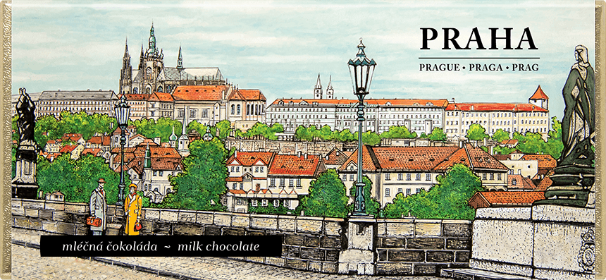 90-PRG-16 Praha ilustrovaná | mléčná čokoláda 32%