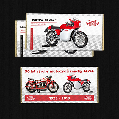 Čokolády pro zaměstnance - JAWA Moto spol. s r. o.