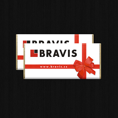Reklamní čokoláda pro BRAVIS REALITY s.r.o.